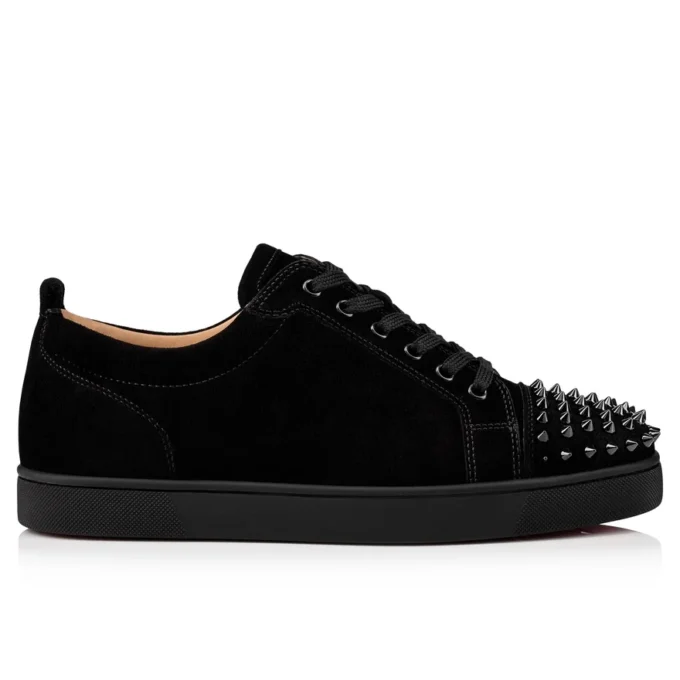 Louis Junior Spikes – Sneakers – Veau Velours – Svart – Herr Louis Junior Spikes – Sneakers – Veau Velours – Svart – Herr