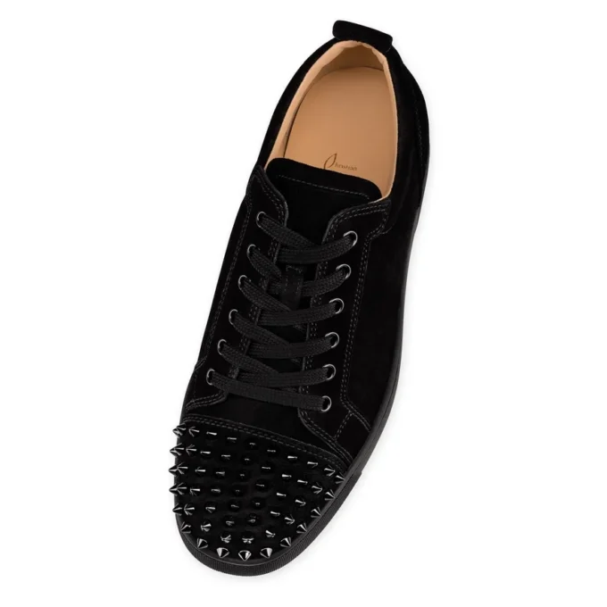 Louis Junior Spikes – Sneakers – Veau Velours – Svart – Herr Louis Junior Spikes – Sneakers – Veau Velours – Svart – Herr