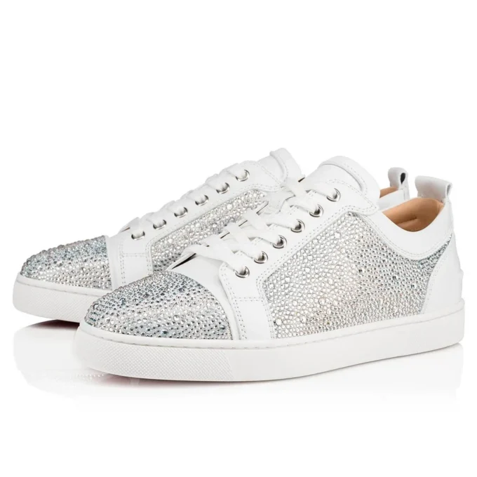 Louis Junior Strass – Låga sneakers – Mocka och strass – Silver – Herr
