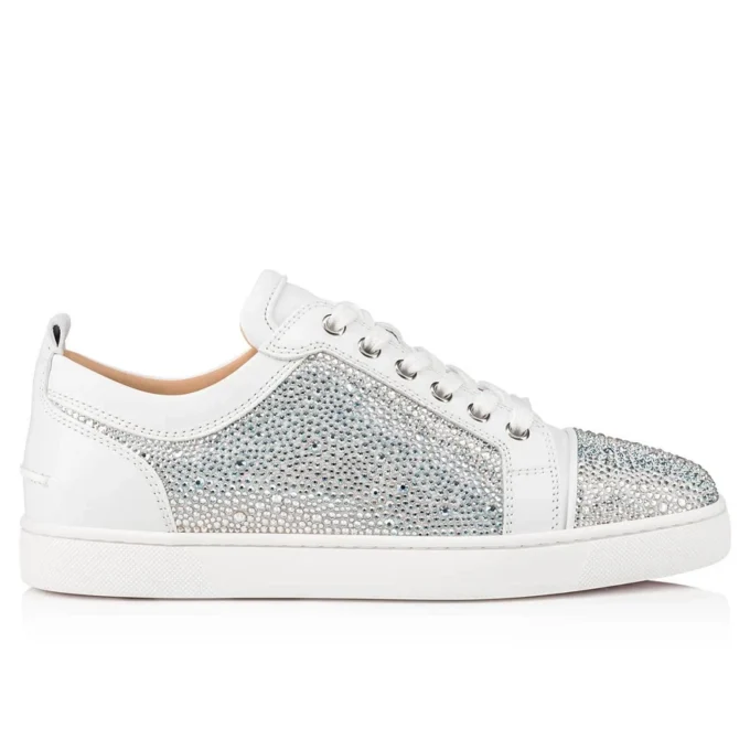 Louis Junior Strass – Låga sneakers – Mocka och strass – Silver – Herr