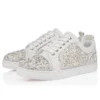 Louiseperla – Sneakers – Kreppsatin, kalvskinn, strass och pärlor – Vit – Dam