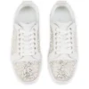 Louiseperla – Sneakers – Kreppsatin, kalvskinn, strass och pärlor – Vit – Dam