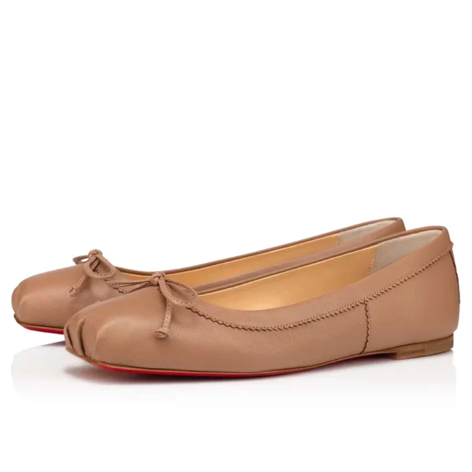 Mamadrague – Ballerinaskor – Lammnappaläder – Blush – Dam