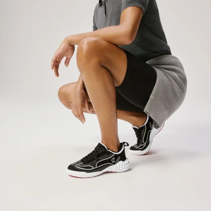 Mara – Sneakers – Veau Velours, lammnappaläder och mesh – Svart – Dam Mara – Sneakers – Veau Velours, lammnappaläder och mesh – Svart – Dam