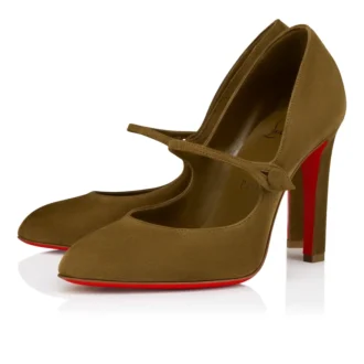 Mary Fannylove – 100 mm pumps – Veau Velours – Bronzo – Dam
