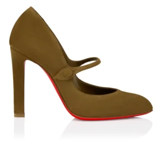 Mary Fannylove – 100 mm pumps – Veau Velours – Bronzo – Dam