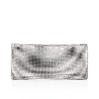 Maykimay – Clutch – Mesh och strass – Silver