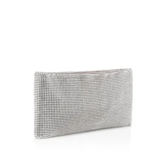Maykimay – Clutch – Mesh och strass – Silver