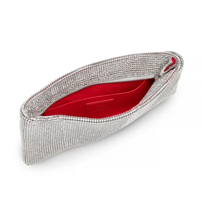 Maykimay – Clutch – Mesh och strass – Silver