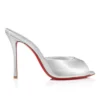 Me Dolly – 100 mm mules – nappaläder – silver – dam Me Dolly – 100 mm mules – nappaläder – silver – dam
