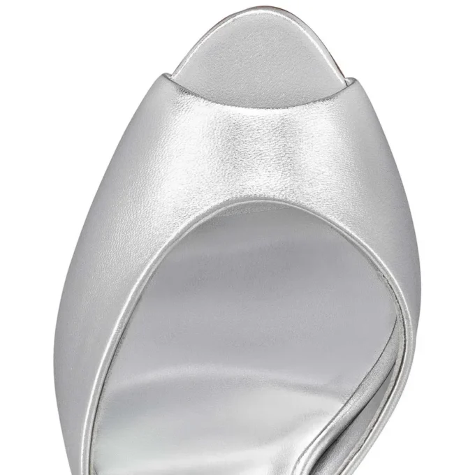 Me Dolly – 100 mm mules – nappaläder – silver – dam Me Dolly – 100 mm mules – nappaläder – silver – dam