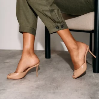 Me Dolly – 85 mm mules – nappaläder – Blush – dam