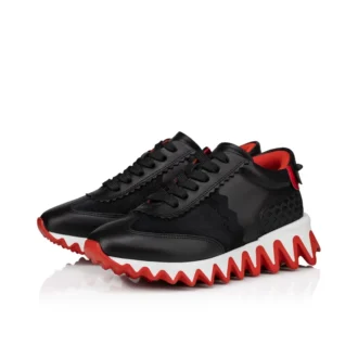 Mini Shark – Sneakers – Kalvskinn, mocka och lackat kalvskinn – Svart – Barn
