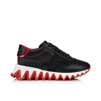 Mini Shark – Sneakers – Kalvskinn, mocka och lackat kalvskinn – Svart – Barn