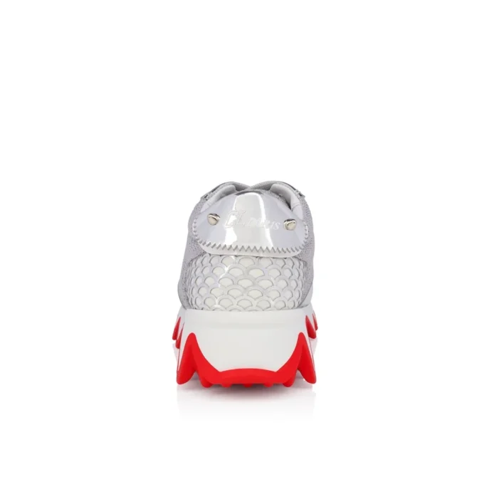 Mini Shark – Sneakers – kalvskinn – silver – barn Mini Shark – Sneakers – kalvskinn – silver – barn