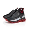 Mini Sharkyloub – Sneakers – kalvskinn och neopren – svart – barn Mini Sharkyloub – Sneakers – kalvskinn och neopren – svart – barn