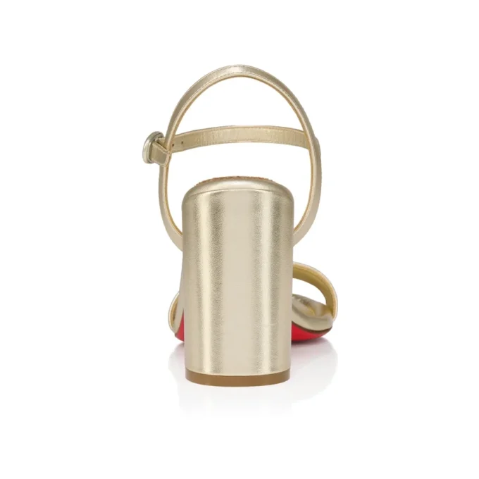 Miss Jane – 85 mm sandaler – laminerat kalvskinn – Platine – dam Miss Jane – 85 mm sandaler – laminerat kalvskinn – Platine – dam