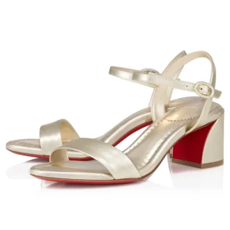Miss Jane-sandal – 55 mm sandaler – iriserande nappaläder – Platine – dam