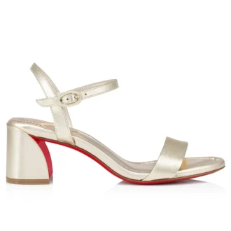 Miss Jane-sandal – 55 mm sandaler – iriserande nappaläder – Platine – dam