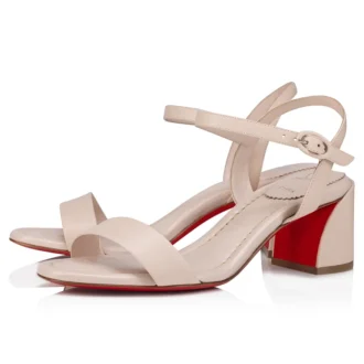 Miss Jane-sandal – 55 mm sandaler – Nappaläder – Leche – Dam