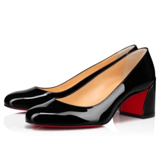 Miss Sab – 55 mm pumps – lackat kalvskinn – svart – dam