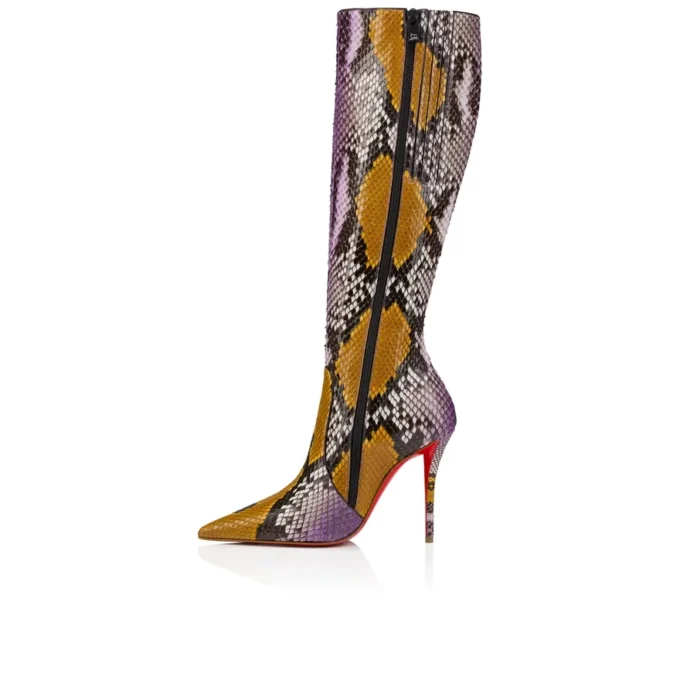 Miss Z Botta – 100 mm stövlar – Pythonläder med färgövergång – Rhapsody Yellow – Dam Miss Z Botta – 100 mm stövlar – Pythonläder med färgövergång – Rhapsody Yellow – Dam