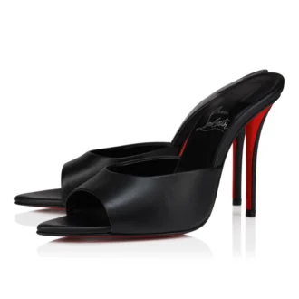 Miss Z Mule – 100 mm mules – lammnappa – svart – dam