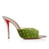 Miss Z Mule Strass Losanges – 100 mm mules – sammet och strass – Haiiro – dam Miss Z Mule Strass Losanges – 100 mm mules – sammet och strass – Haiiro – dam