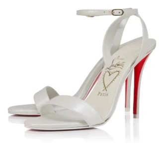 Miss Z Sandal – 100 mm remsandaler – pärlemorskimrande nappaläder – Bianco – dam Miss Z Sandal – 100 mm remsandaler – pärlemorskimrande nappaläder – Bianco – dam
