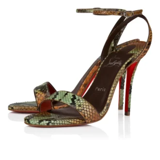 Miss Z-sandal – 100 mm remsandaler – Pythonläder med färgövergång – Palio Haiiro – Dam
