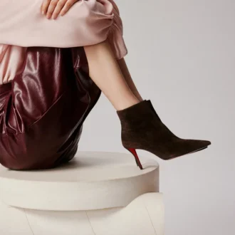 Miss Z Stövlar – 80 mm låga stövlar – kalvskinnsvelour – Cafa – dam