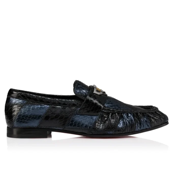 Mocallista – Loafers – Patchwork av vattensnokskinn – Svart – Dam Mocallista – Loafers – Patchwork av vattensnokskinn – Svart – Dam