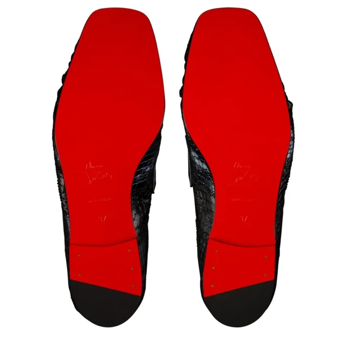 Mocallista – Loafers – Patchwork av vattensnokskinn – Svart – Dam Mocallista – Loafers – Patchwork av vattensnokskinn – Svart – Dam