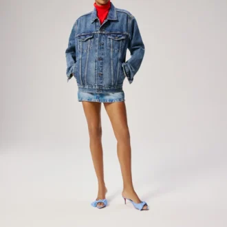 Mulazee – 60 mm mules – siden-taft – Ceruleo – dam
