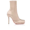 Pavlova Booty – 100 mm långa stövlar – kreppsatin – Blush – Dam Pavlova Booty – 100 mm långa stövlar – kreppsatin – Blush – Dam