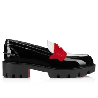 Penny Lug – Loafers – Kalvskinn och lackläder – Flerfärgad – Dam