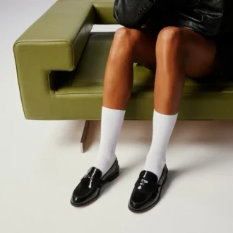 Penny Woman – Loafers – Abrasivato kalvskinn – Svart – Dam