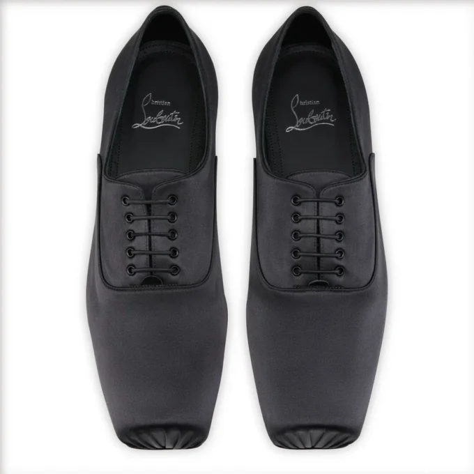 Ruben – Oxfordskor – Kreppsatin – Svart – Herr Ruben – Oxfordskor – Kreppsatin – Svart – Herr