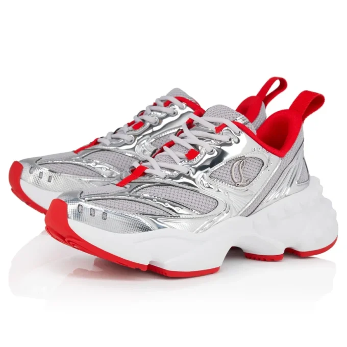 So Flo – Sneakers – laminerat kalvskinn – silver – dam So Flo – Sneakers – laminerat kalvskinn – silver – dam