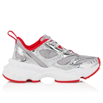 So Flo – Sneakers – laminerat kalvskinn – silver – dam