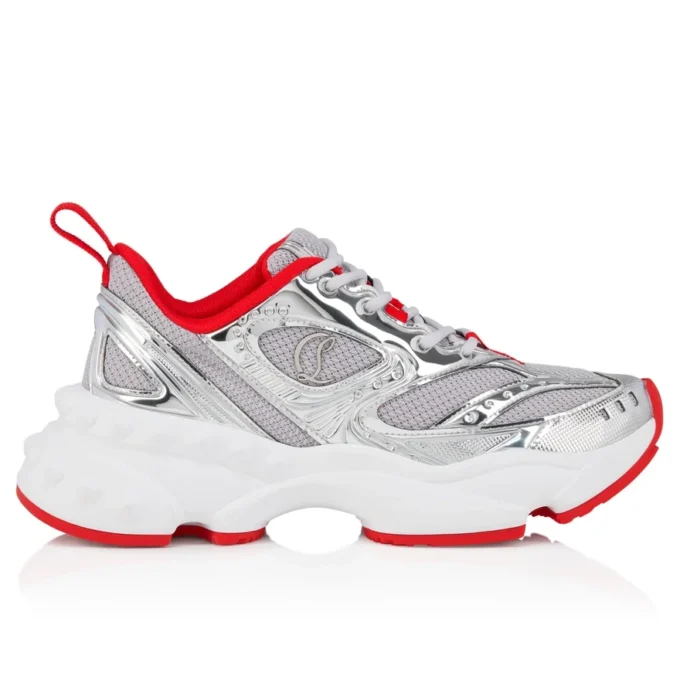 So Flo – Sneakers – laminerat kalvskinn – silver – dam So Flo – Sneakers – laminerat kalvskinn – silver – dam