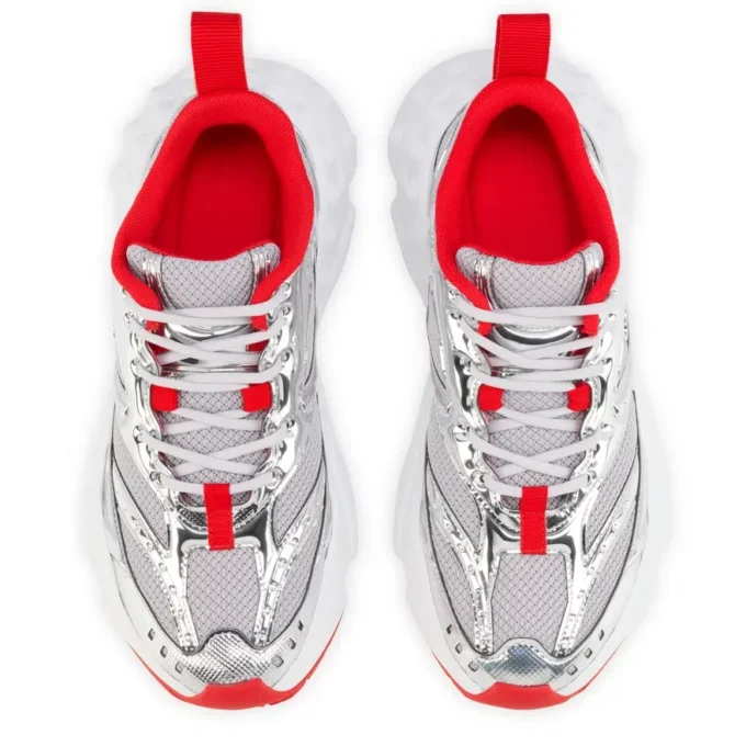 So Flo – Sneakers – laminerat kalvskinn – silver – dam So Flo – Sneakers – laminerat kalvskinn – silver – dam