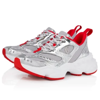 So Flo – Sneakers – Laminerat kalvskinn – Silver – Herr