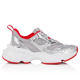 So Flo – Sneakers – Laminerat kalvskinn – Silver – Herr