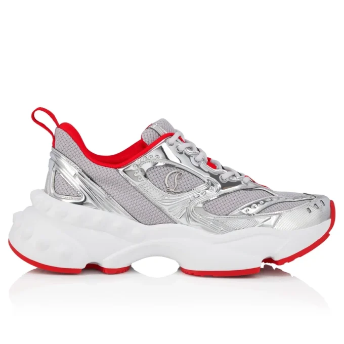 So Flo – Sneakers – Laminerat kalvskinn – Silver – Herr
