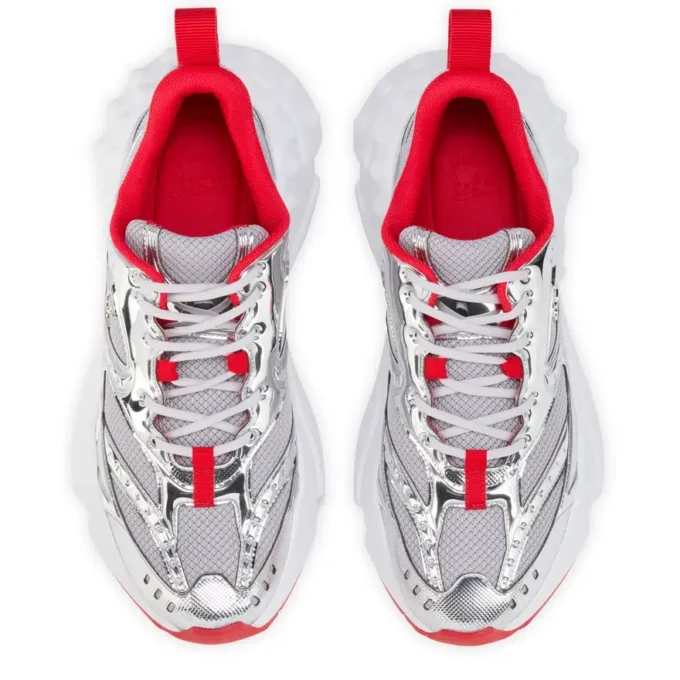 So Flo – Sneakers – Laminerat kalvskinn – Silver – Herr