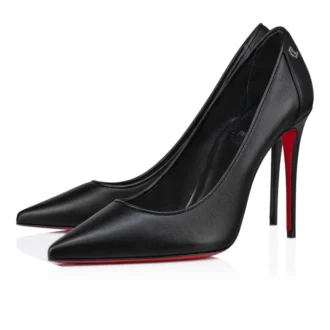 Sporty Kate – 100 mm pumps – lammnappaläder – svart – dam