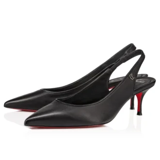 Sporty Kate Sling – 55 mm slingback-pumps – lammnappa – svart – dam