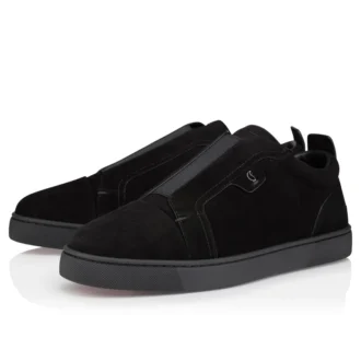 St Louis – Sneakers – Veau Velours – Svart – Herr