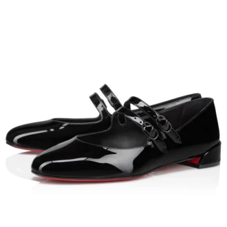 Sweet Jane – Ballerinaskor – Lackat kalvskinn – Svart – Dam